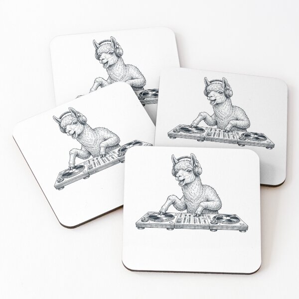 Item preview, Vintage Retro Llama DJ Animal Music Lover designed and sold by TerryConnells.
