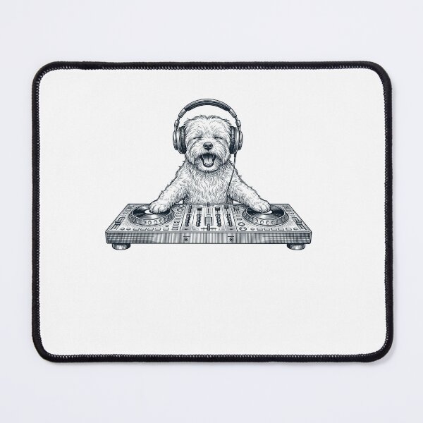 Item preview, Vintage Retro Maltese DJ Dog Mom Dad Music Lover designed and sold by TerryConnells.