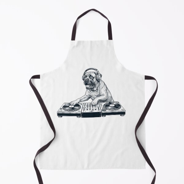 Item preview, Vintage Retro Mastiff DJ Dog Mom Dad Music Lover designed and sold by TerryConnells.