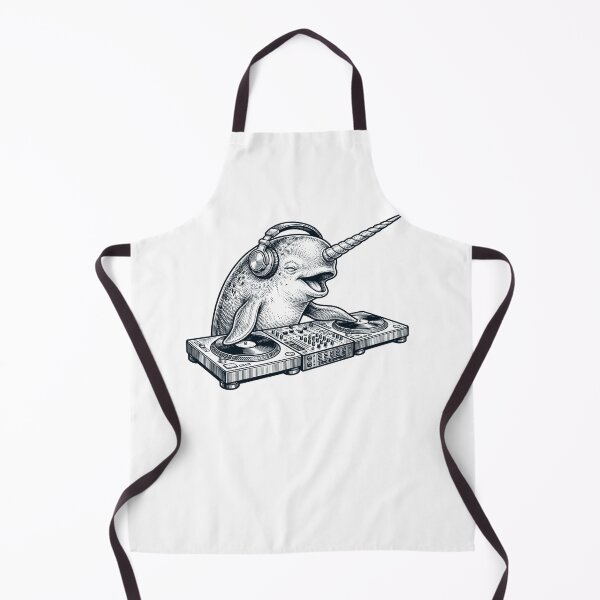 Item preview, Vintage Retro Narwhal DJ Animal Music Lover designed and sold by TerryConnells.