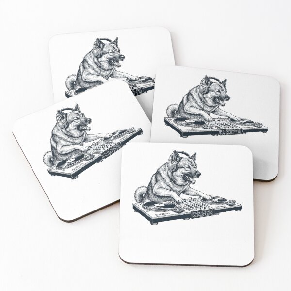 Item preview, Vintage Retro Norwegian Elkhound DJ Dog Mom Dad Music Lover designed and sold by TerryConnells.