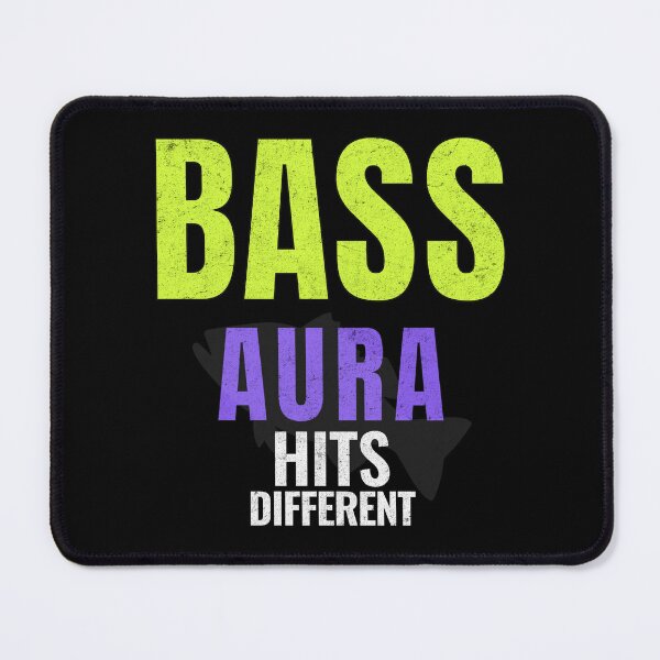 Item preview, Bass Aura Hits Different Fishing Quote designed and sold by EimSol.
