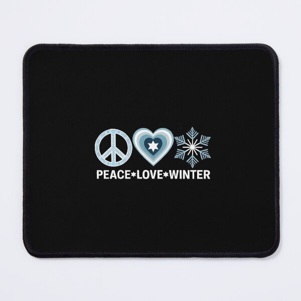 Item preview, Peace Love Winter Snowflake designed and sold by EllenJast.
