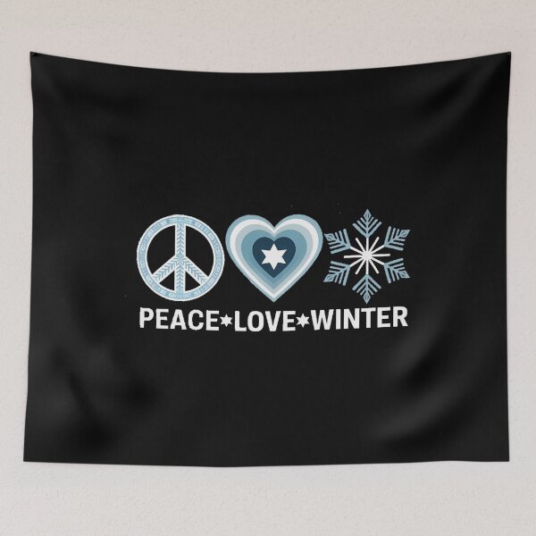 Item preview, Peace Love Winter Snowflake designed and sold by EllenJast.