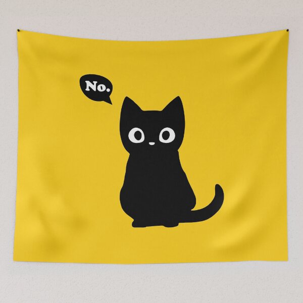 Item preview, Black Cat Say No designed and sold by berlicaferinz.