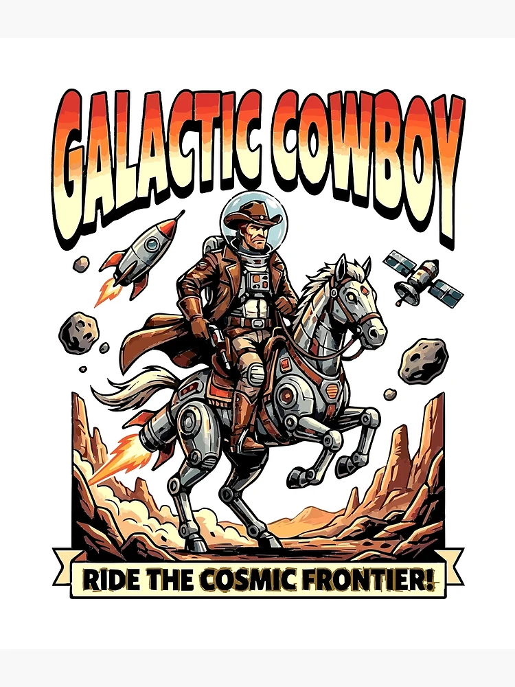 Thumbnail 3 of 3, Poster, Galactic Cowboy designed and sold by Remy490.