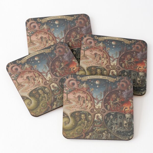 Item preview, The Four Chambers of the Soul.  designed and sold by NickWhittleArt.