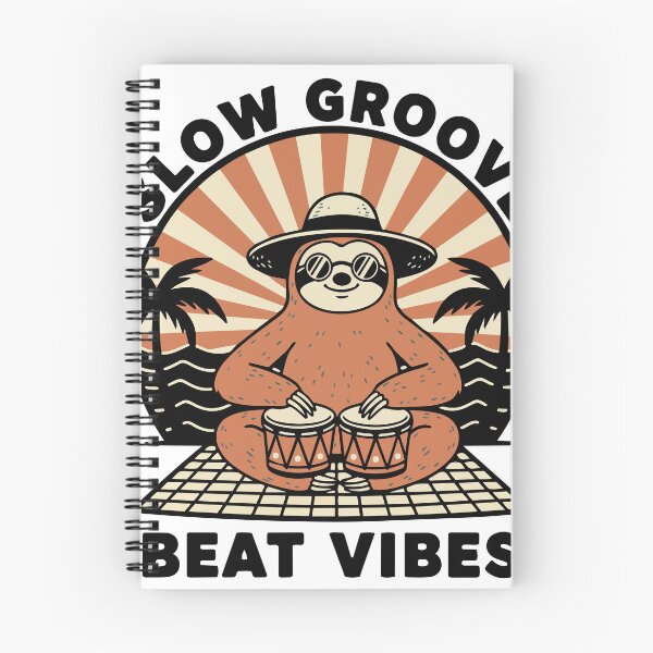 Item preview, Lazy Sloth Bongo Slow Groove Beat Vibes designed and sold by PixelStudioBe.