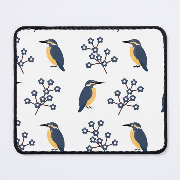 Item preview, Kingfishers on white designed and sold by reneesillus.