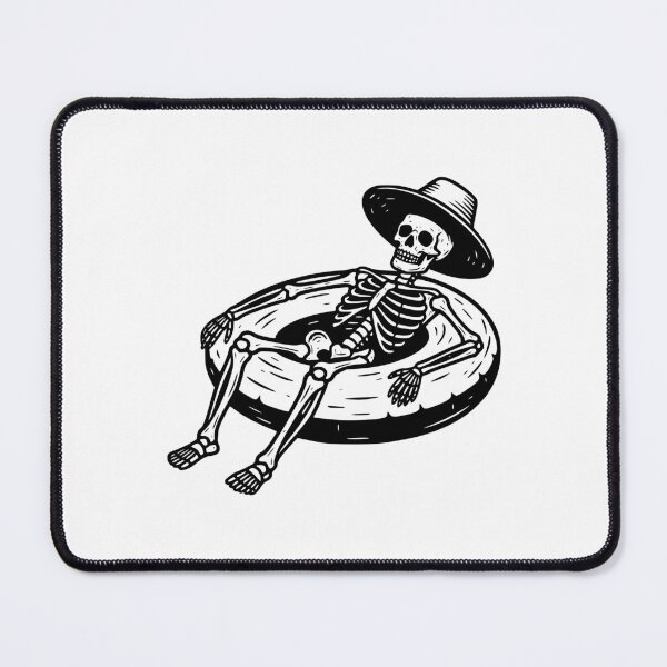 Item preview, Skeleton Relaxing on a Float designed and sold by YV Designs & Stuff.