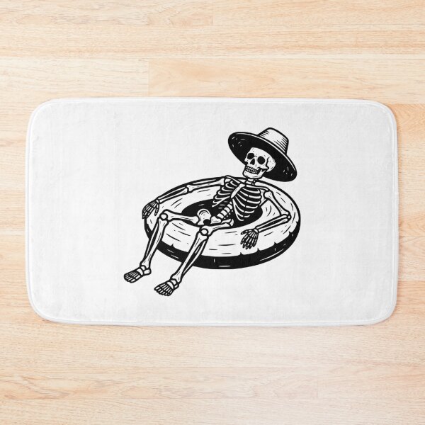 Item preview, Skeleton Relaxing on a Float designed and sold by YV Designs & Stuff.