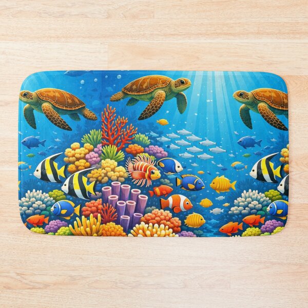 Item preview, Vibrant Coral Reef Underwater Paradise Art designed and sold by RadheyGraphics.