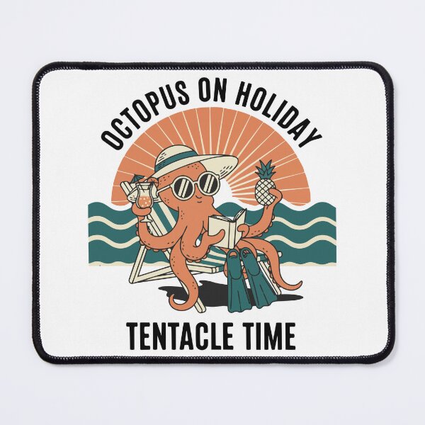 Item preview, Octopus Octopus On Holiday Tentacle Time Chill designed and sold by PixelStudioBe.