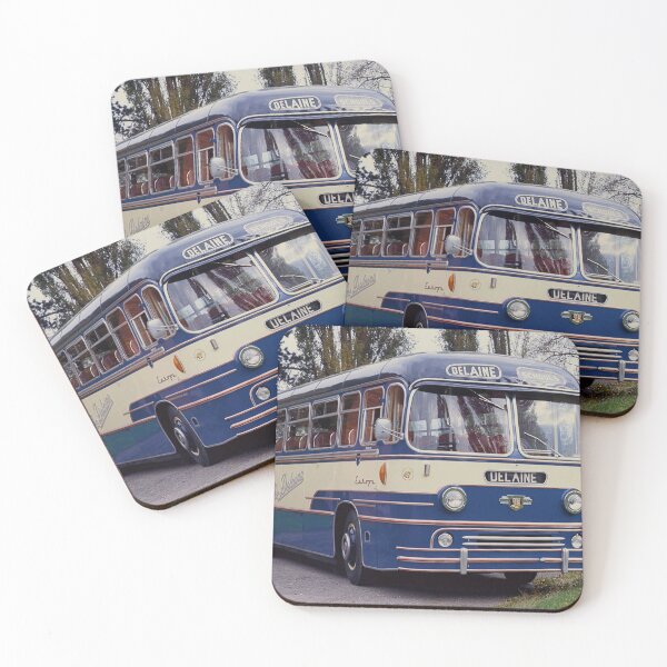 Item preview, Vintage Blue & Cream Coach Bus Poster – Classic Delaine Bus Print – Retro British Transport Wall Art – Nostalgic Travel Photography designed and sold by Shot-By-Garth.