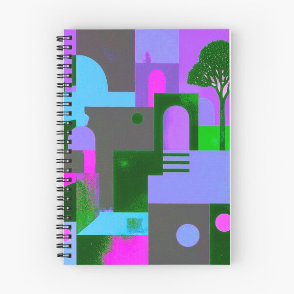 Item preview, Geometric Floral Landscape / Abstract Architectural Nature designed and sold by joycrysstudio.
