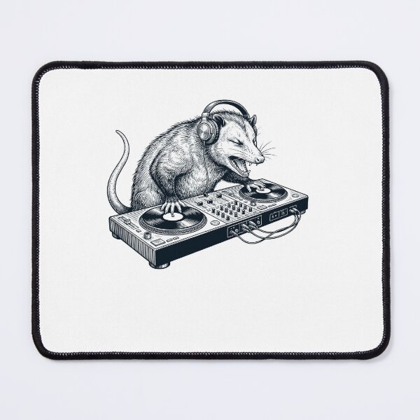 Item preview, Vintage Retro Opossum DJ Animal Music Lover designed and sold by TerryConnells.