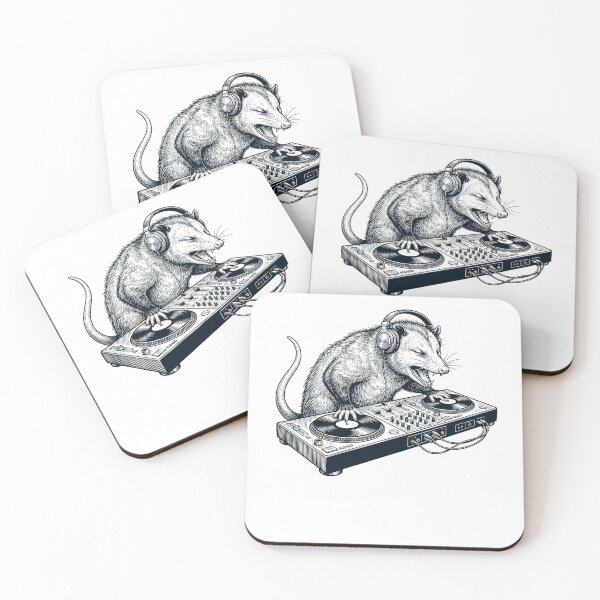 Item preview, Vintage Retro Opossum DJ Animal Music Lover designed and sold by TerryConnells.