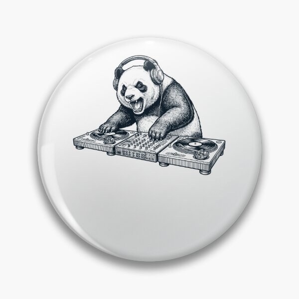 Item preview, Vintage Retro Panda DJ Animal Music Lover designed and sold by TerryConnells.