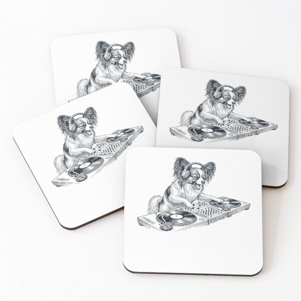 Item preview, Vintage Retro Papillon DJ Dog Mom Dad Music Lover designed and sold by TerryConnells.