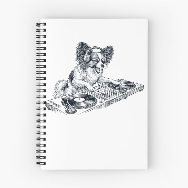 Item preview, Vintage Retro Papillon DJ Dog Mom Dad Music Lover designed and sold by TerryConnells.