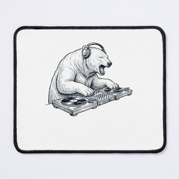Item preview, Vintage Retro Polar Bear DJ Animal Music Lover designed and sold by TerryConnells.