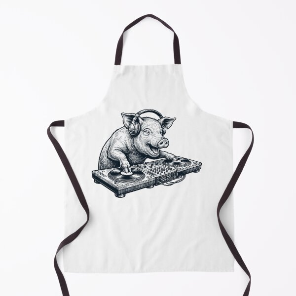 Item preview, Vintage Retro Pig DJ Animal Music Lover designed and sold by TerryConnells.