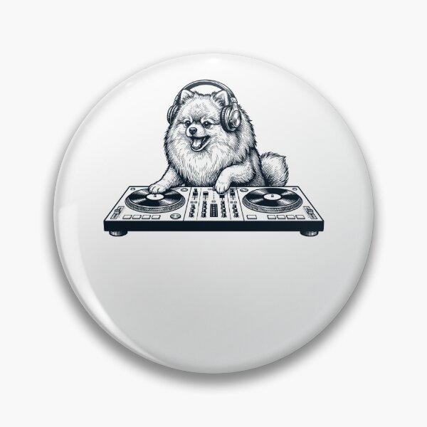 Item preview, Vintage Retro Pomeranian DJ Dog Mom Dad Music Lover designed and sold by TerryConnells.