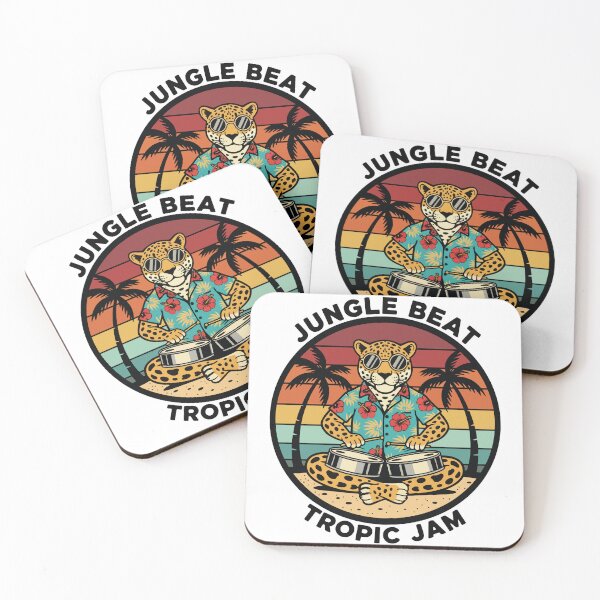 Item preview, Leopard Jungle Beat Tropic Jam Retro designed and sold by PixelStudioBe.