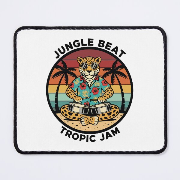 Item preview, Leopard Jungle Beat Tropic Jam Retro designed and sold by PixelStudioBe.