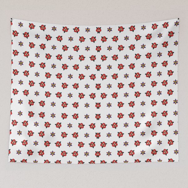 Item preview, Minimal Floral Star Repeat Pattern designed and sold by AmaiDream.