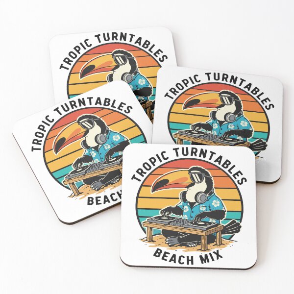 Item preview, Toucan DJ Tropic Turntables Beach Mix designed and sold by PixelStudioBe.