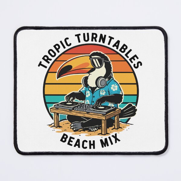 Item preview, Toucan DJ Tropic Turntables Beach Mix designed and sold by PixelStudioBe.