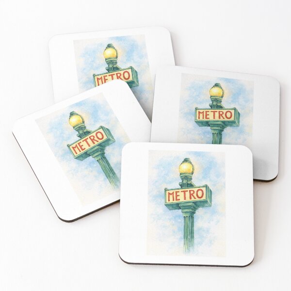 Item preview, Paris Metro Sign – Art Nouveau Illustration – Paris Travel Poster designed and sold by Mystic Fluid.