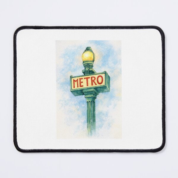 Item preview, Paris Metro Sign – Art Nouveau Illustration – Paris Travel Poster designed and sold by Mystic Fluid.