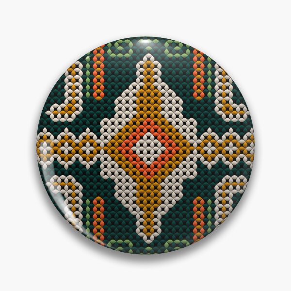 Item preview, Ethnic Beaded Mosaic Pattern - Traditional Ornamental Design designed and sold by Ihor Ivanov.