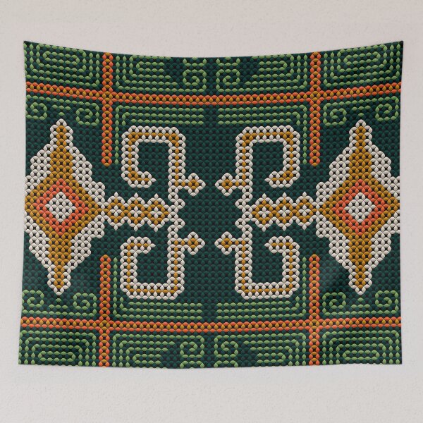 Item preview, Ethnic Beaded Mosaic Pattern - Traditional Ornamental Design designed and sold by Ihor Ivanov.