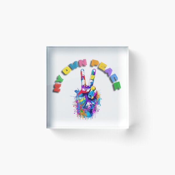 Item preview, My Own Peace – Calm & Positive Vibes Quote designed and sold by Clintora.