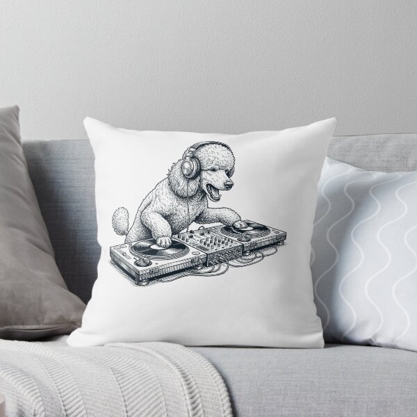 Item preview, Vintage Retro Poodle DJ Dog Mom Dad Music Lover designed and sold by TerryConnells.