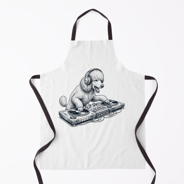 Item preview, Vintage Retro Poodle DJ Dog Mom Dad Music Lover designed and sold by TerryConnells.
