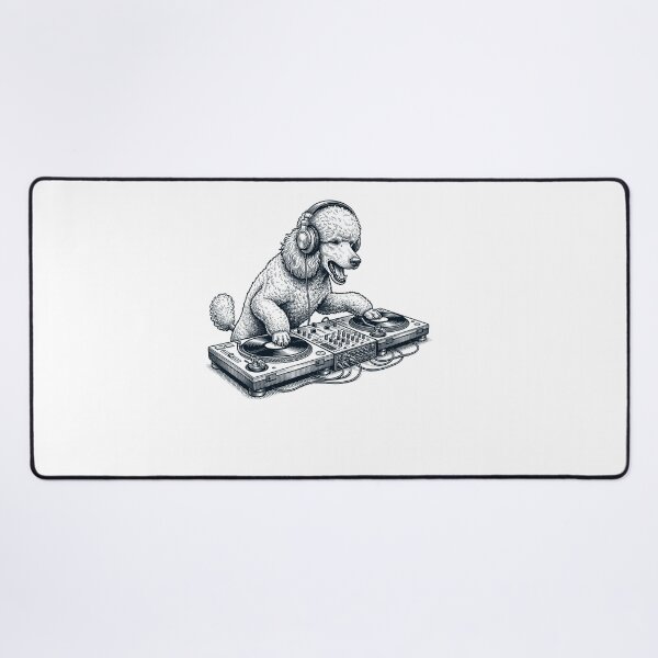 Item preview, Vintage Retro Poodle DJ Dog Mom Dad Music Lover designed and sold by TerryConnells.