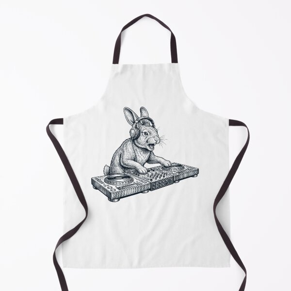 Item preview, Vintage Retro Rabbit DJ Animal Music Lover designed and sold by TerryConnells.