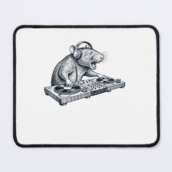 Item preview, Vintage Retro Rat DJ Animal Music Lover designed and sold by TerryConnells.