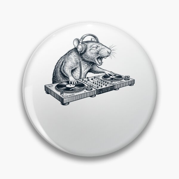 Item preview, Vintage Retro Rat DJ Animal Music Lover designed and sold by TerryConnells.