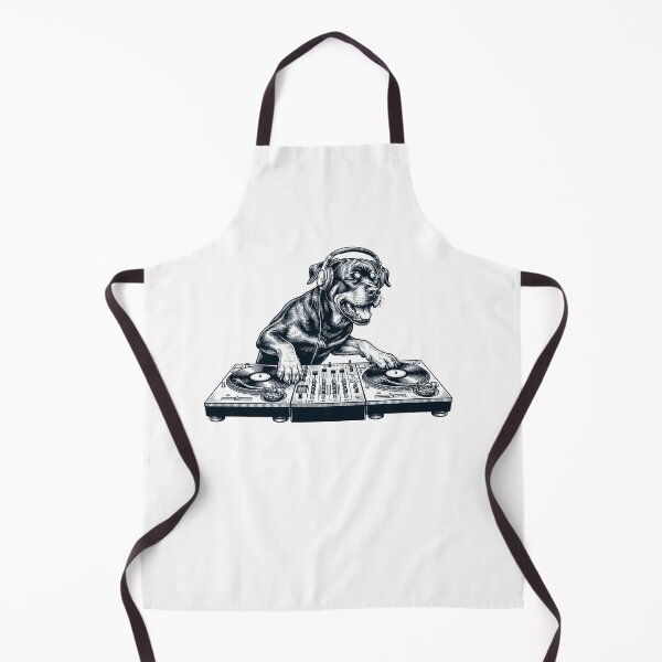 Item preview, Vintage Retro Rottweiler DJ Dog Mom Dad Music Lover designed and sold by TerryConnells.