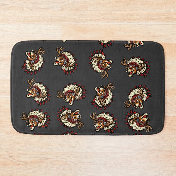 Item preview, Rain Deer Logo Pattern – Funny Reindeer Head Repeat Design designed and sold by AuraloomAtelier.