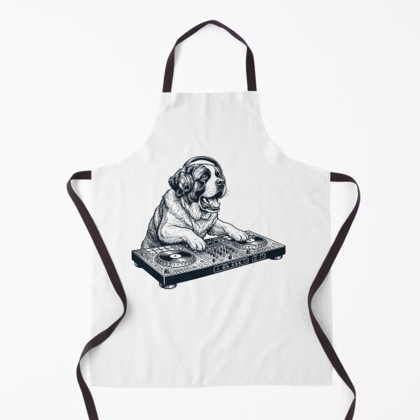 Item preview, Vintage Retro Saint Bernard DJ Dog Mom Dad Music Lover designed and sold by TerryConnells.