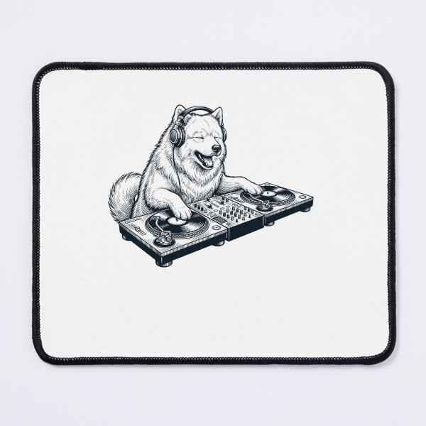 Item preview, Vintage Retro Samoyed DJ Dog Mom Dad Music Lover designed and sold by TerryConnells.