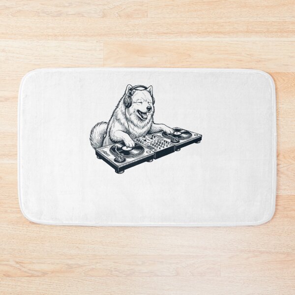 Item preview, Vintage Retro Samoyed DJ Dog Mom Dad Music Lover designed and sold by TerryConnells.