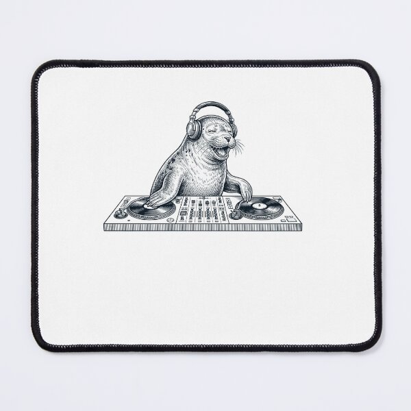 Item preview, Vintage Retro Seal DJ Animal Music Lover designed and sold by TerryConnells.