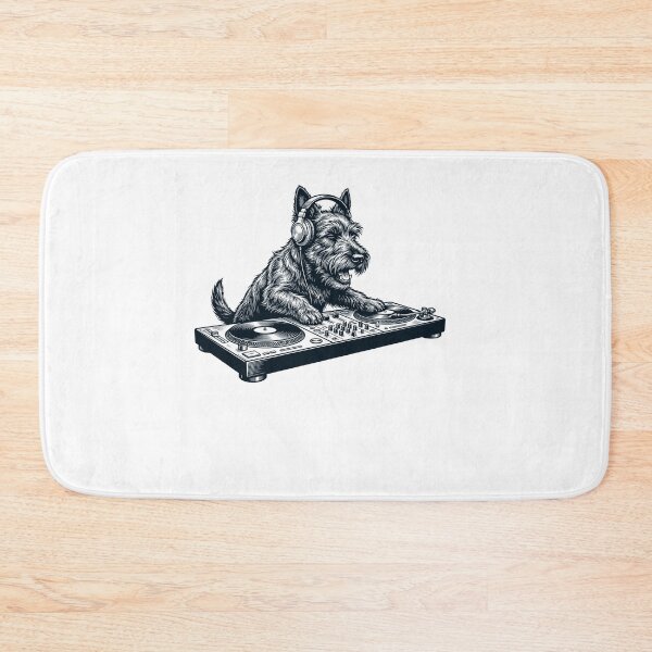 Item preview, Vintage Retro Scottish Terrier DJ Dog Mom Dad Music Lover designed and sold by TerryConnells.
